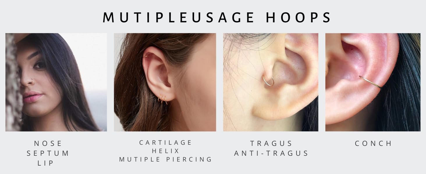 small hoop earrings for women, small hoop earrings, cartilage earring, cartilage hoop earring,