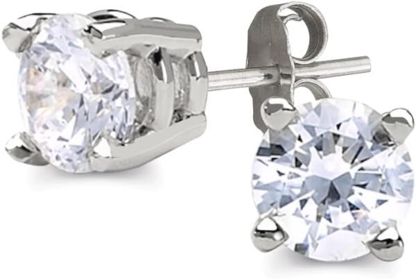 Certified Lab Grown Diamond Stud Earrings 1/2 to 3 cttw (F-G Color, VS2-SI1 Clarity) 14kt Yellow or White Gold