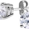 Certified Lab Grown Diamond Stud Earrings 1/2 to 3 cttw (F-G Color, VS2-SI1 Clarity) 14kt Yellow or White Gold