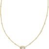 14k Gold-Plated Satellite Short Pendant Necklace, Fashion Jewelry for Women