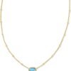 14k Gold-Plated Satellite Short Pendant Necklace, Fashion Jewelry for Women