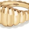 Gold Plated Rings for Women - Trendy Cubic Zirconia 14k Gold Filled Stackable Rings