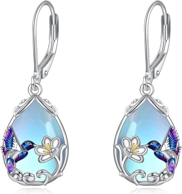 Hummingbird Earrings Bird Dangle 925 Sterling Silver Jewelry Gifts for Women