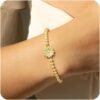 Gold Bracelets for Women 14K Gold Beaded Bracelets Stackable Bracelets for Women Gold Charm Bracelet Non Tarnish Gold Jewelry for Women Trendy