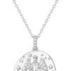 14K Gold Plated Engraved Coin Pendant Necklaces for Women | Byzantine Coin Pendants | Bohemian Necklace