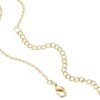 14K Gold Plated Station Necklace - Simulated Diamond Layering Necklaces - Womens CZ Chain