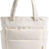 Tote Bag for Women, Lightweight Puffy Tote Bag with Compartments Shoulder Bag Handbag for Travel, Work, Gym