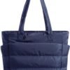 Tote Bag for Women, Lightweight Puffy Tote Bag with Compartments Shoulder Bag Handbag for Travel, Work, Gym