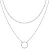 14K Gold Plated Layering Necklaces | Stylish Minimalist Design Pendant Necklaces | Bar, Circle, Lotus, Disc, Dog Tag, Horizontal Bar Pendants for Women