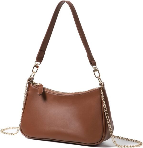 Clutch Tote Handbags with 2 Removable Straps and Zipper Closure Crossbody Bags Shoulder Purse Handbag for Women