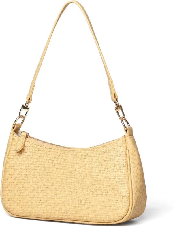 Clutch Tote Handbags with 2 Removable Straps and Zipper Closure Crossbody Bags Shoulder Purse Handbag for Women