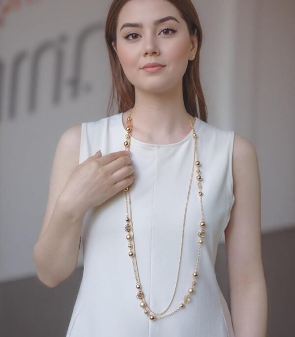 61UfdZbc16L._AC_SL1500 Boho Gold Long Necklaces for Women Natural Stone Beaded Layered Long Necklace Mothers Day Gifts Dainty Flower Costume Jewelry for Women