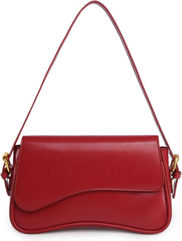 PU Leather Tote Bag for Women with 2 Removable Straps and Zipper Closure