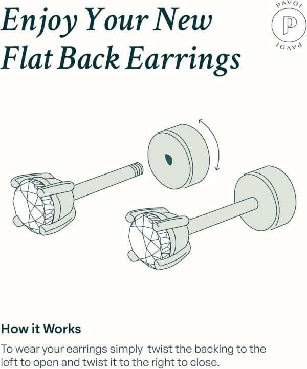 14K Gold Plated Solid 925 Sterling Silver Posts Dainty Ball Stud Flatback Earrings for Women - Cartilage Helix Piercing Jewelry - Small Screwbacks Stud Earrings for Women