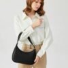 Shoulder Bags for Women, Cute Hobo Tote Handbag Mini Clutch Purse with Zipper Closure