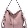Hobo Crossbody Bags for Women Designer Faux Leather Hobo Handbags Retro Large Size Shoulder Bag Bucket Purse