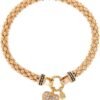 Women's Boxed Bracelet Pave Heart Stretch