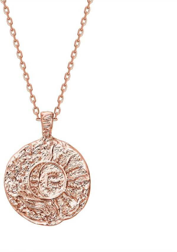14K Gold Plated Engraved Coin Pendant Necklaces for Women | Byzantine Coin Pendants | Bohemian Necklace