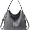 Hobo Crossbody Bags for Women Designer Faux Leather Hobo Handbags Retro Large Size Shoulder Bag Bucket Purse